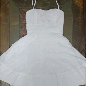 Trixxi size 3 white lace dress